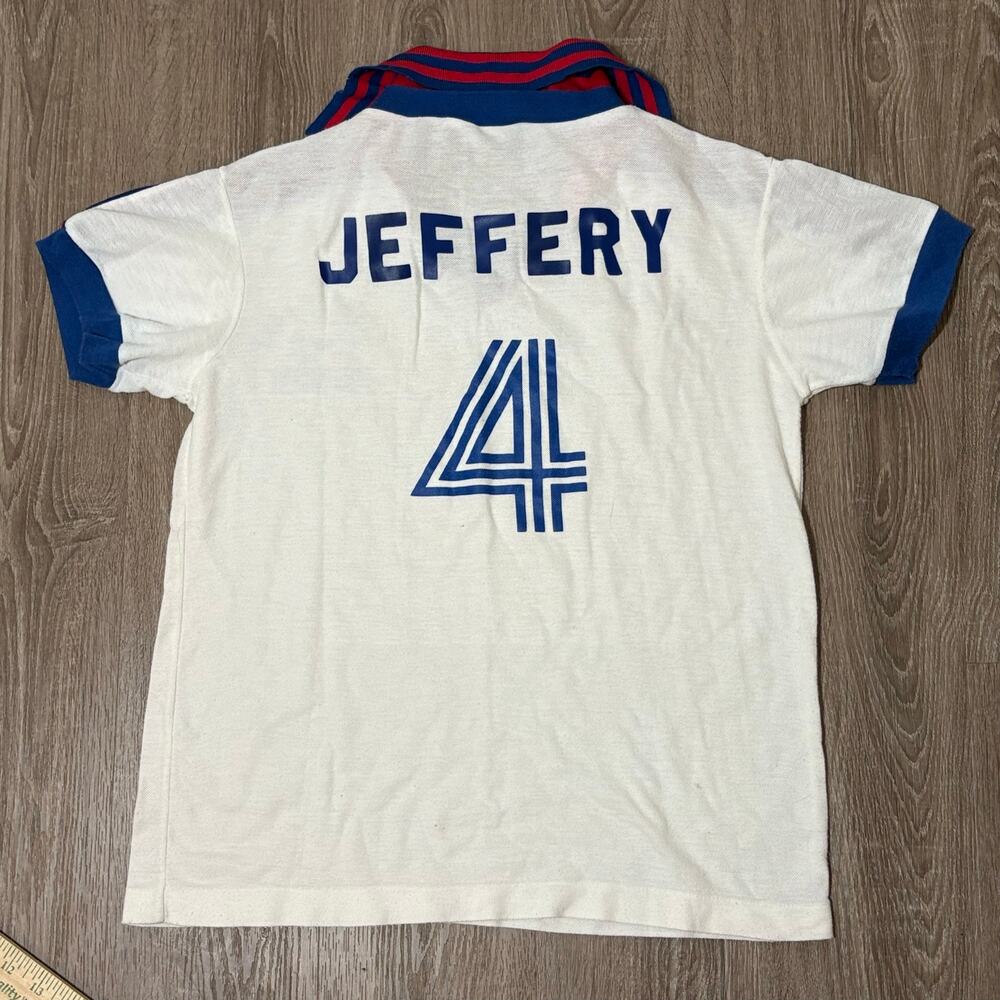 Vintage Soccer Jersey Crystal Lake Jeffery #4 Retro USA Made Tee - Picture 2 of 9